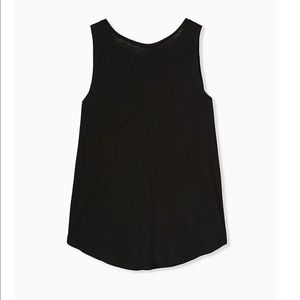 *TORRID* black slub crew tank